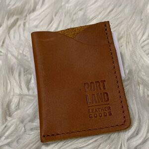 PORTLAND Leather Goods Brown Card Holder
